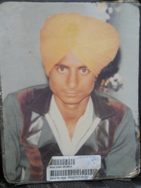 Photo of Surinder Singh,  disappeared between June 15, 1989 and July 15,  1989, in Kapurthala CIA Staff,  by Punjab Police