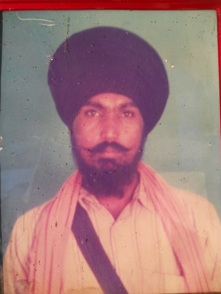 Photo of Gurjant Singh, victim of extrajudicial execution on September 30, 1992, in Jagraon, by Punjab Police