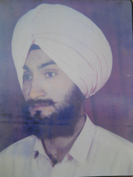 Photo of Gurmail Singh, victim of extrajudicial execution between February 13, 1992 and March 15,  1992, in Jalandhar, by Punjab Police
