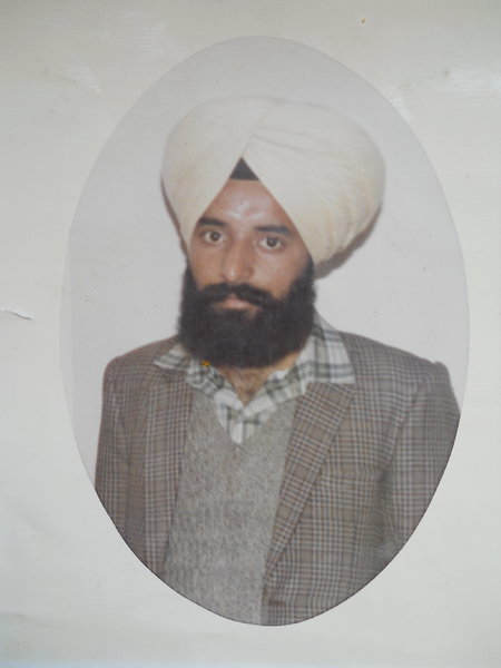 Photo of Avtar Singh, victim of extrajudicial execution on January 26, 1989 by Black cat, in Jagraon, by Punjab Police