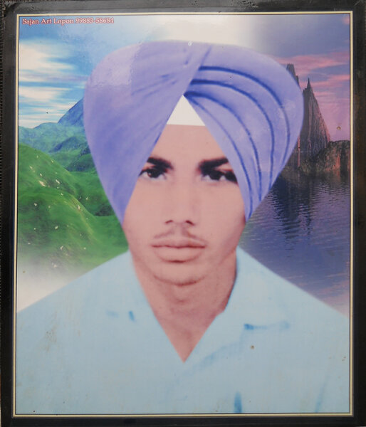 Photo of Pritpal Singh, victim of extrajudicial execution on July 13, 1992, in Jagraon, by Punjab Police