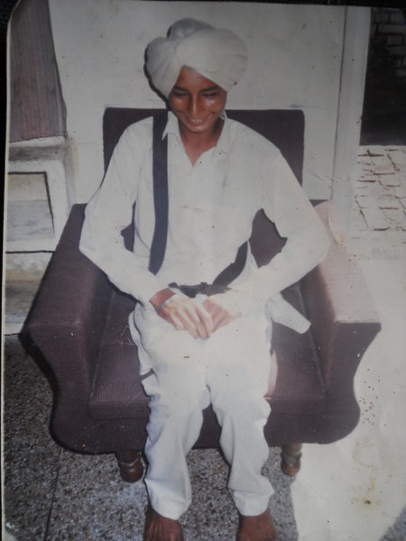 Photo of Sukhdev Singh, victim of extrajudicial execution on June 19, 1988, in Sherpur, by Punjab Police