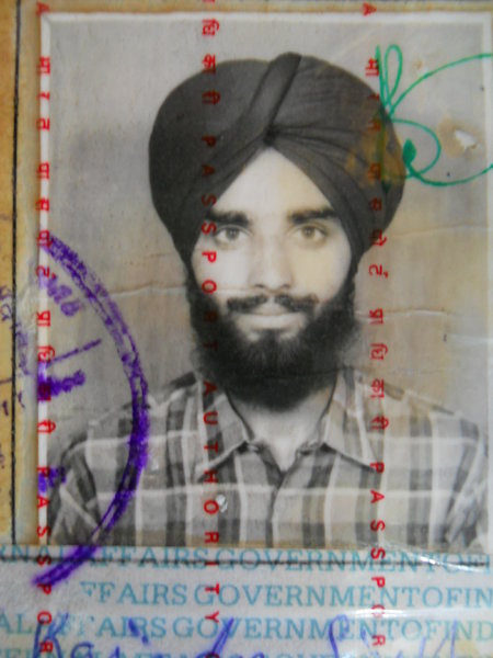 Photo of Rajinder Singh, victim of extrajudicial execution on April 16, 1992, in Sahnewal, by Punjab Police