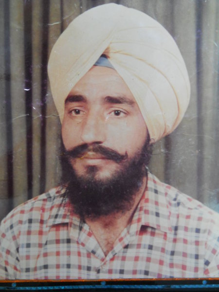 Photo of Maghar Singh, victim of extrajudicial execution on September 02, 1989, in Khamanon, Samrala, Ludhiana CIA Staff, by Punjab Police