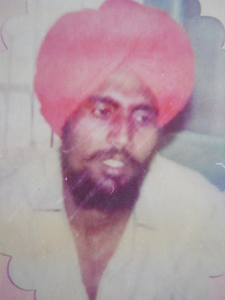 Photo of Atma Singh, victim of extrajudicial execution between May 14, 1993 and May 15,  1993, in Badhni Kalan, by Punjab Police
