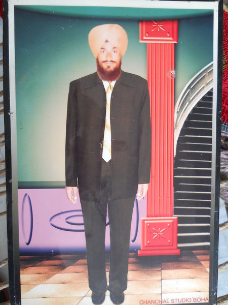Photo of Thakhat Singh, victim of extrajudicial execution between March 22, 1991 and March 24,  1991, in Jhuner, by Punjab Police