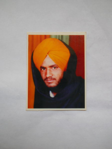 Photo of Baljeet Singh, victim of extrajudicial execution on November 28, 1992, in Moga, by Punjab Police