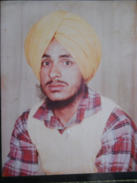 Photo of Jasbeer Singh, victim of extrajudicial execution on February 04, 1992, in Bhagha Purana,  by Punjab Police; Central Reserve Police Force, in Bhagha Purana, Mehna, by Punjab Police