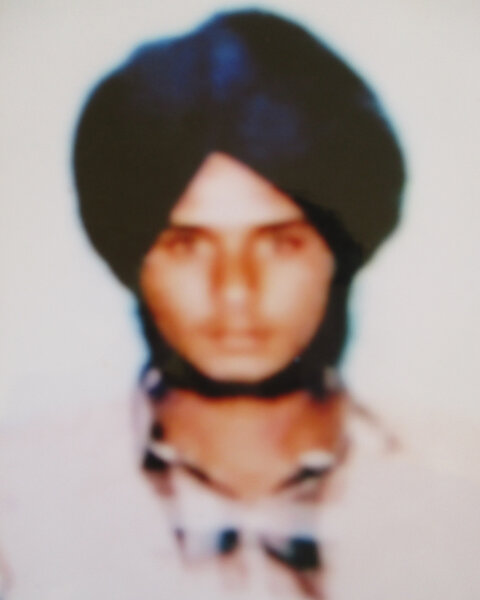 Photo of Lakhvir Singh, victim of extrajudicial execution between October 1, 1987 and November 31,  1987, in Bhagha Purana, by Punjab Police
