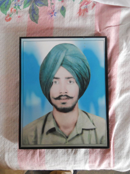 Photo of Karnail Singh, victim of extrajudicial execution between April 17, 1991 and May 17,  1991, in Kot Bhai, by Punjab Police