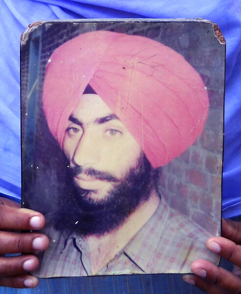 Photo of Nishan Singh, victim of extrajudicial execution on May 01, 1991, in Patiala, Sohana, by Punjab Police