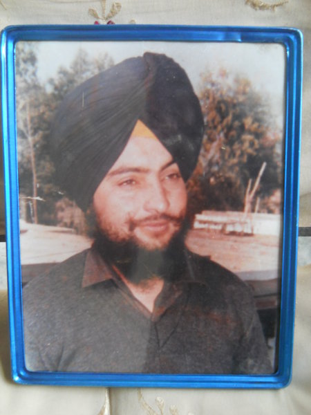 Photo of Dalbir Singh, victim of extrajudicial execution between October 13, 1992 and October 14,  1992, in Samana CIA Staff,  by Criminal Investigation Agency, in Samana CIA Staff, by Criminal Investigation Agency