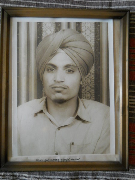 Photo of Manjinder Singh, victim of extrajudicial execution on June 02, 1990, in Patiala, by Punjab Police