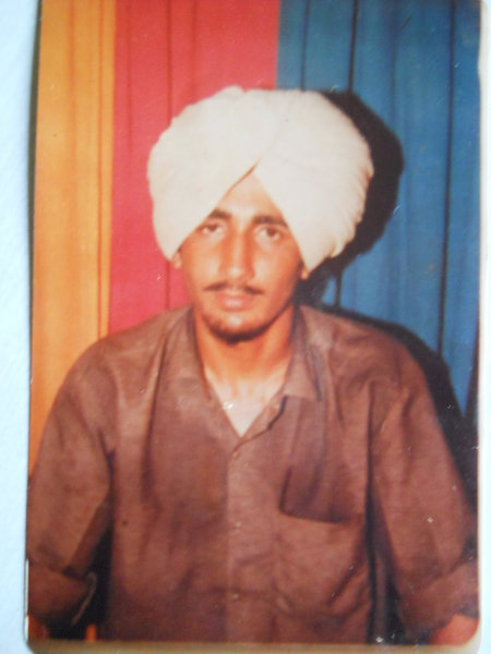 Photo of Avtar Singh, victim of extrajudicial execution on January 26, 1991, in Barnala, by Punjab Police