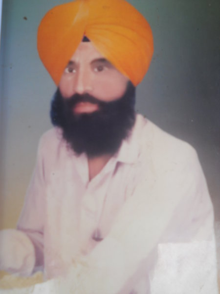 Photo of Pritam Singh, victim of extrajudicial execution between September 1, 1990 and September 30,  1990, in Sherpur, by Punjab Police
