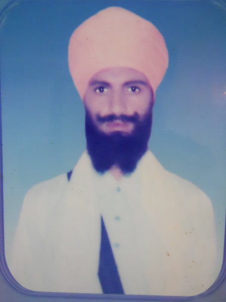 Photo of Ekam Singh, victim of extrajudicial execution between November 22, 1987 and November 23,  1987, in Dhuri, by Punjab Police